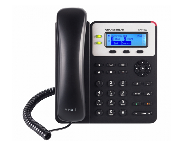 Teléfono IP de 2 líneas con 2 cuentas SIP, Ethernet con Poe, conferencia de 3 vías, SIP, incluye su fuente de alimentación