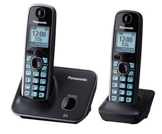 Teléfono Inalámbrico PANASONIC KX-TG4112MEB, Escritorio, Negro, Si, Si, LCD TELPAN095