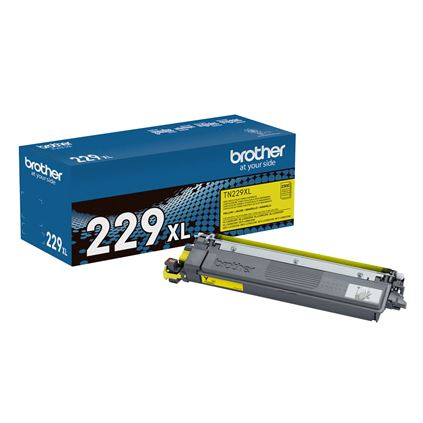 Toner Brother TN229XLY amarillo, rendimiento aproximado hasta 2,300 páginas, compatible con DCPL3560CDW, MFCL3780CDW CARBRT4370
