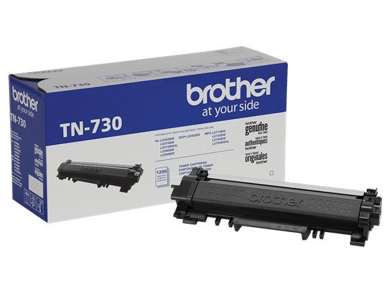 Tóner Brother TN730, negro, rendimiento aproximado 1,200 páginas, para equipos DCPL2551DW. CARBRT3720
