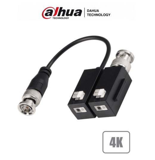 DAHUA PFM800B-4K -Transceptores pasivos 4K video de hasta 8MP a 200 metros. Compatibles con 720P, 1080P, 4MP, 5MP y 4K en formatos HDCVI, TVI, AHD