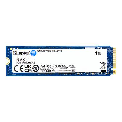 UNIDAD DE ESTADO SOLIDO KINGSTON NV3 1TB M.2 2280 NVME PCIE GEN 4X4 R.6000MB/S W.4000MB/S - Kingston Technology