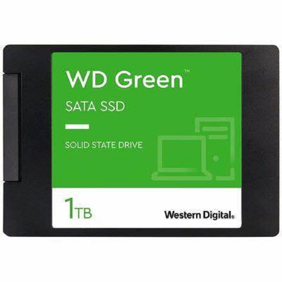 UNIDAD DE ESTADO SOLIDO SSD INTERNO WD GREEN 1TB 2.5 SATA3 6GB/S LECT.545MBS 7MM LAPTOP MINIPC WDS100T3G0A HD-2631