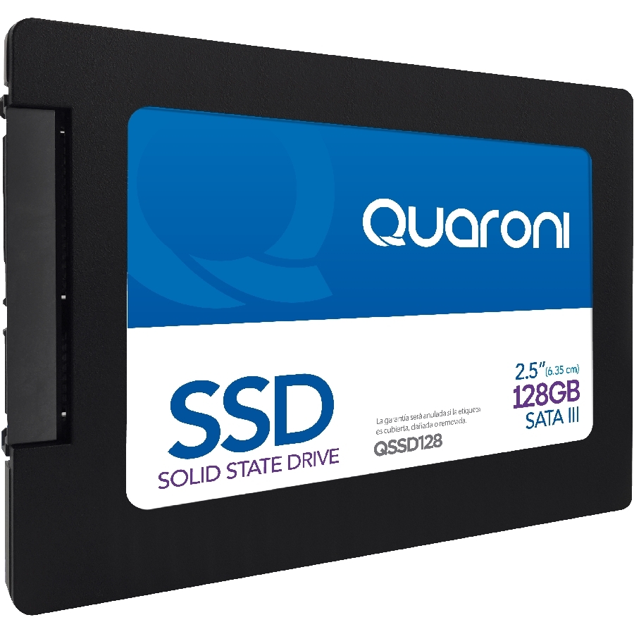 UNIDAD DE ESTADO SOLIDO SSD QUARONI 2.5 128GB / SATA3 / 6GB/S 7MM / LECT 530MB/S / ESCRIT 450MB/S. HD-3024