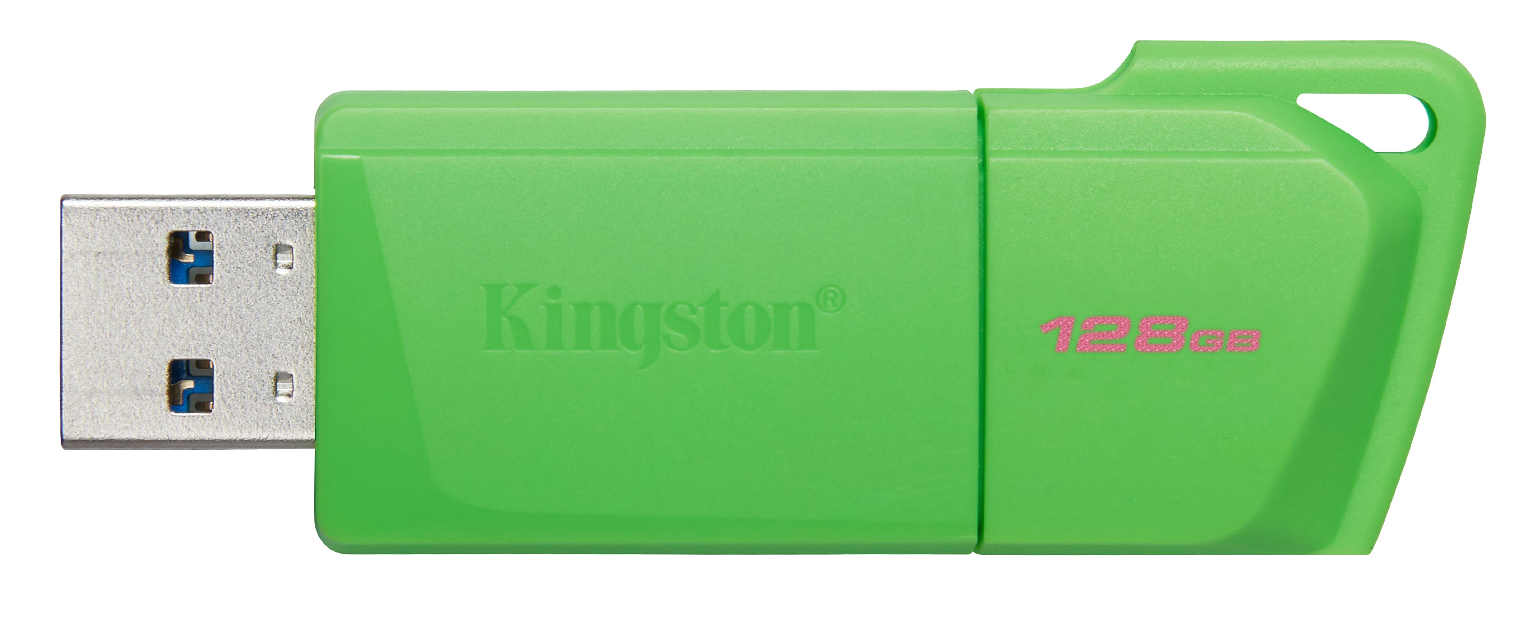 MEMORIA USB KINGSTON DATATRAVELER EXODIA M 128GB 3.2 GEN 1 VERDE NEON - Kingston Technology