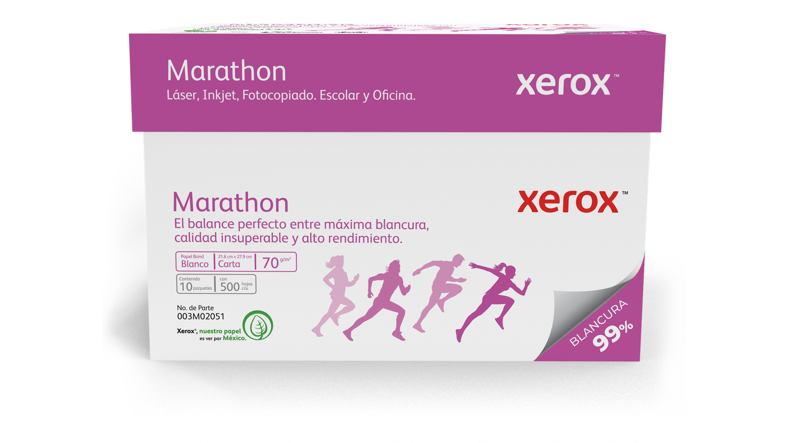 XEROX PAPEL MARATHON CARTA 99% BLANCURA PAPXRX140