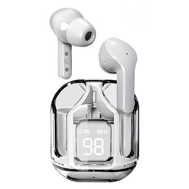 AUDIFONO BLUETOOTH TWS V5.3, MODELO MAX, EARBUDS, IN-EAR, LED DIGITAL, CONTROL TÁCTIL, UNIVERSAL, BLANCO, 6005859