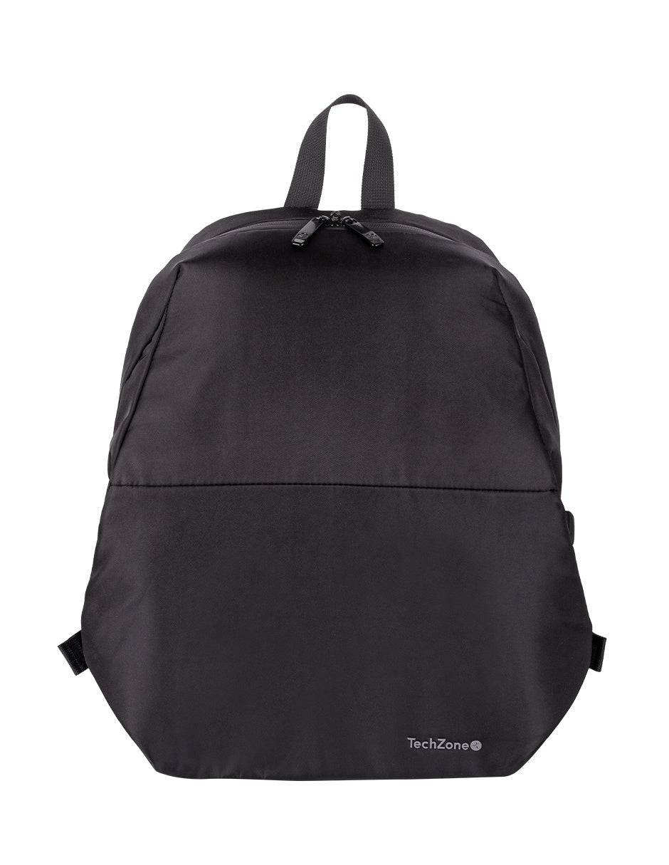 Backpack LITE TZLBP13 TECHZONE 15.6, Poliéster 420 D Twill , color Negro, Laterales ajustables, GARANTÍA LIMITADA DE POR VIDA. MALTCH460
