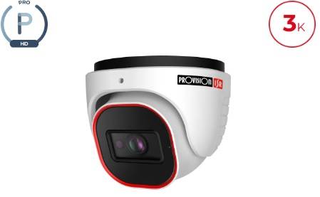 Camara domo AHD (3K) 5 MP(AHD/TVI), 4 MP(AHD/TVI/VCI), 700 TVL (CVBS), Lente fijo 2.8mm (100°), IR hasta 20 mts, microfono,WDR, IP67