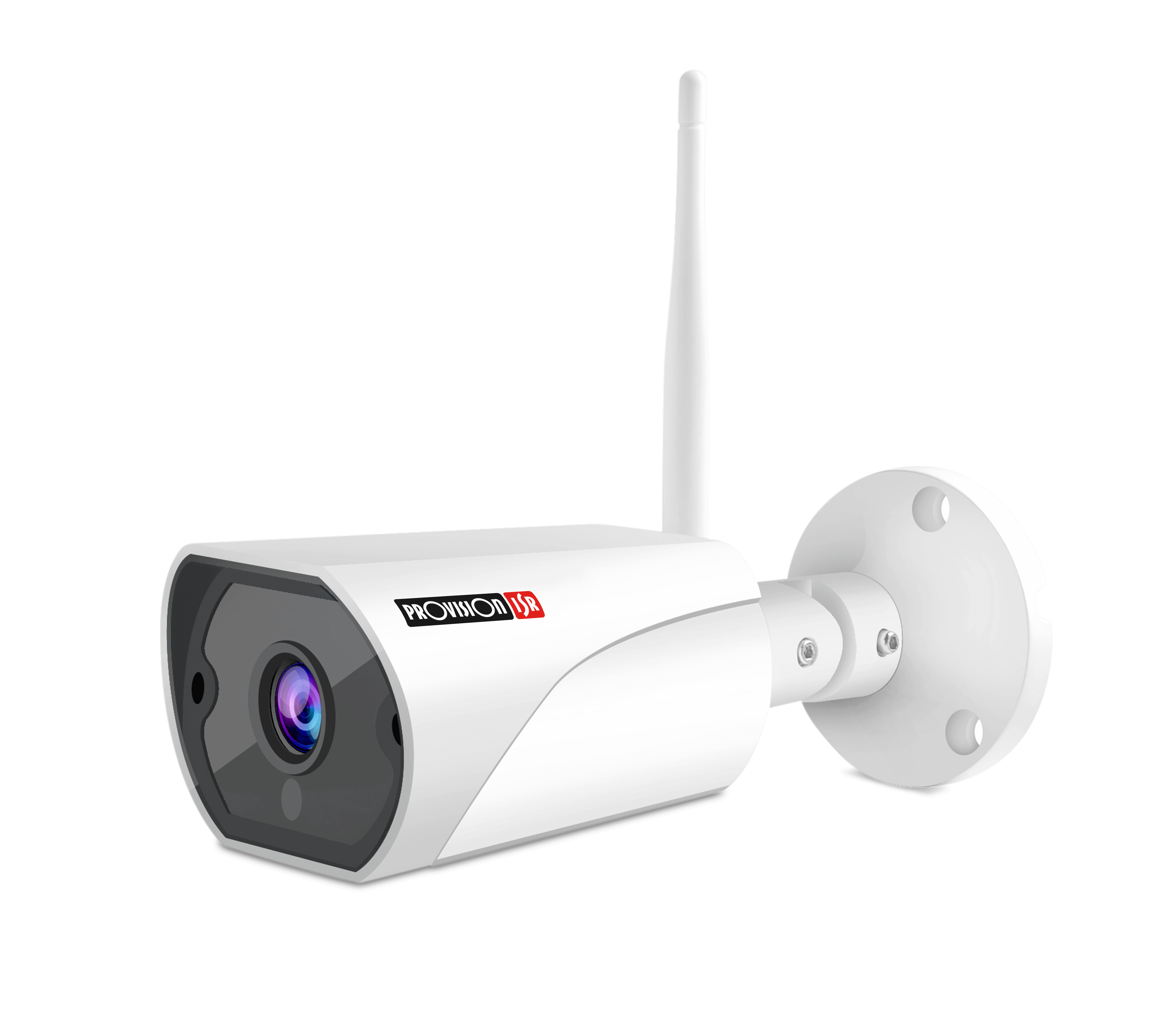 Camara WiFi 2 MP Exterior, IR hasta 10 mts, 2 vias de audio, micrófono incluido, detección de movimiento, MicroSD(128GB), Wireles (b/g/n), IP66