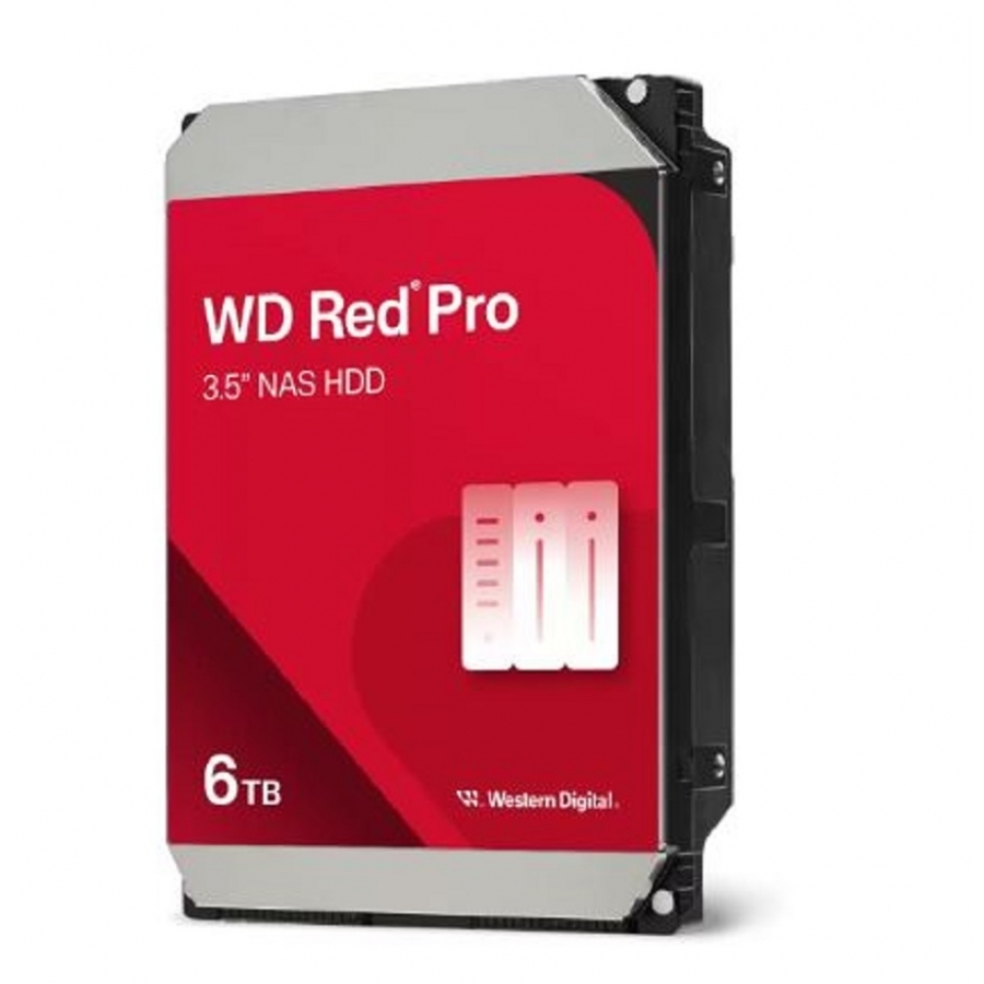 DISCO DURO INTERNO WD RED PRO 6TB 3.5 ESCRITORIO SATA3 6GB/S 256MB 7200RPM 24X7 HOTPLUG NAS 1-16 BAHIAS  WD6005FFBX HD-3206