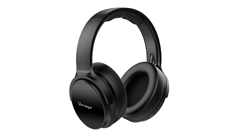 Diadema Vorago HPB-401 Bluetooth 5.0 /  micro VORAGO HPB-401, Negro, 3.5 mm, Manos libres