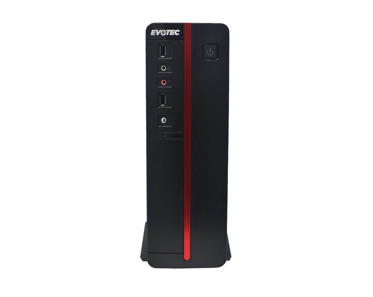 Gabinete EVOTEC Viena Slim, Gabinete, m-ATX, Negro, 600 W GABEVO360