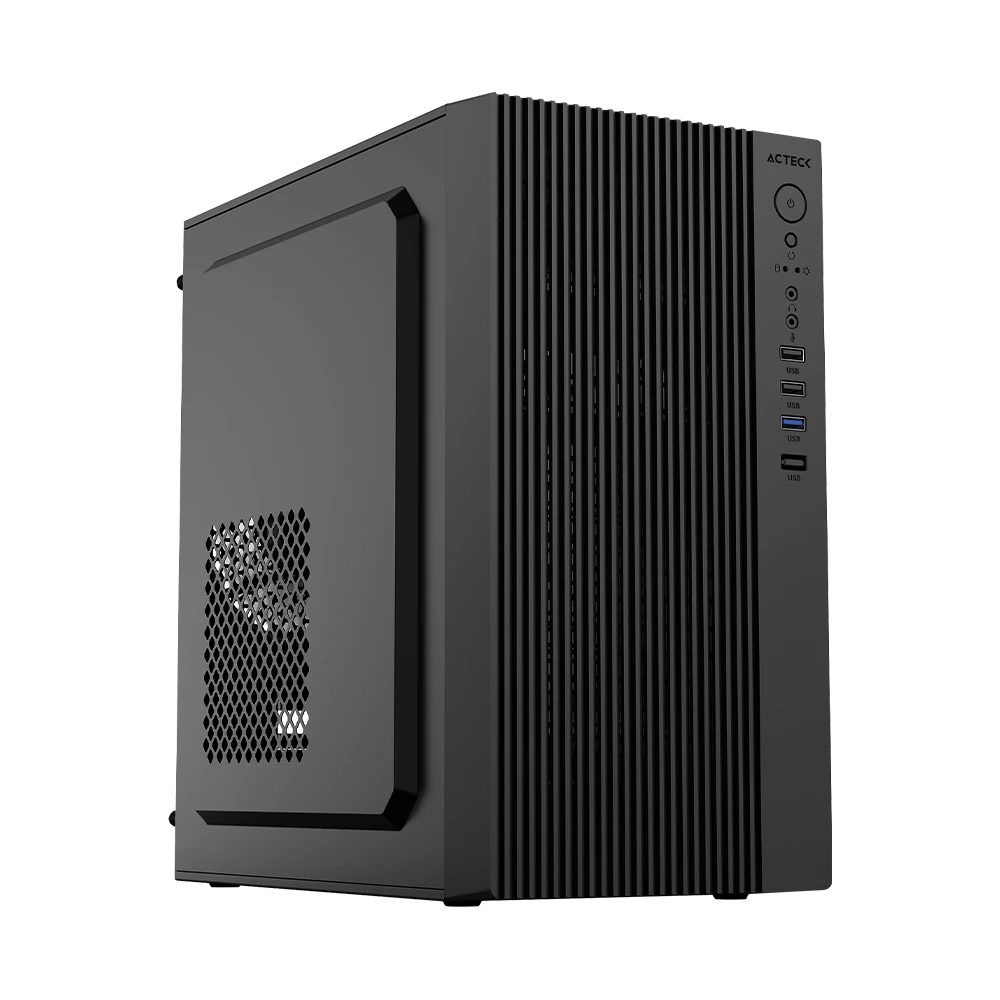 Gabinete Mini Torre Acteck ZENITH GI656 Factor: Micro Atx, Mini ITX, Puertos: 2 USB 2.0 1 USB 3.0  Puerto dual 3.5mm(audio y micrófono) GABACT490