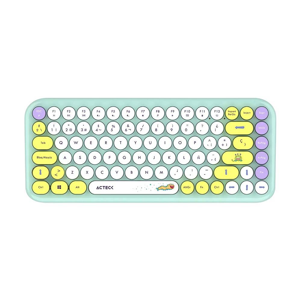 Kit Teclado y mouse Inalámbricos 2.4hz Creator Chic K-Colors MK480 Advanced Series Teclado Inalambrico Dongle 2.4Mhz, Rango 10m KITACT1270