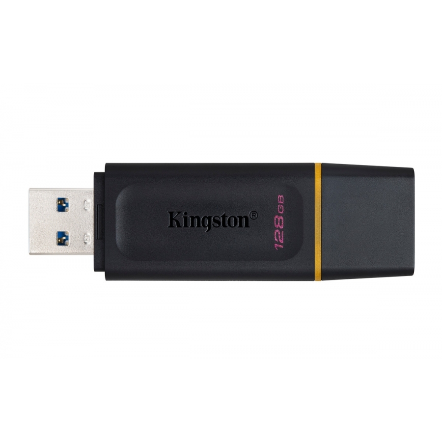 MEMORIA FLASH USB KINGSTON DATA TRAVELER EXODIA 128GB GEN 1 3.2 TIPO A NEGRO + AMARILLO (DTX/128GB) RAM-3536
