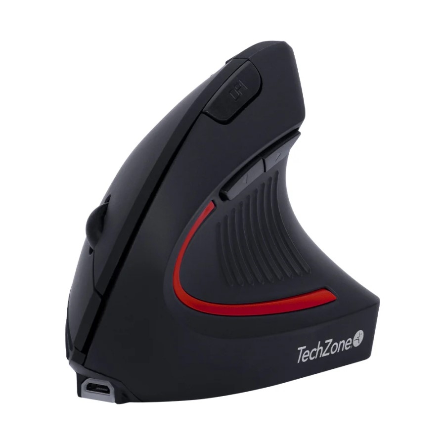 MOUSE TECHZONE TZMOUINA-06 INALAMBRICO RECARGABLE ERGONO 02 VERTICAL 2.4GHZ HASTA 1600 DPI MS-1591