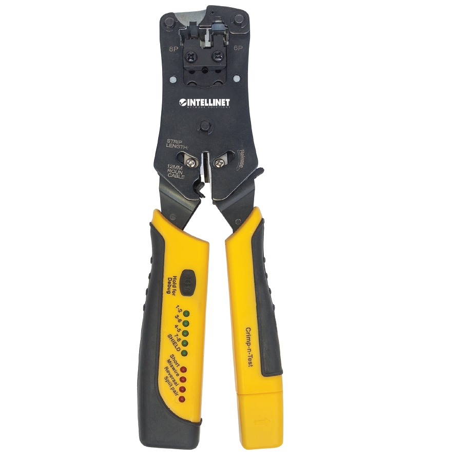 PINZA,INTELLINET,780124, P/CRIMPEAR RJ11/RJ45 C/PROBADOR AC-6601