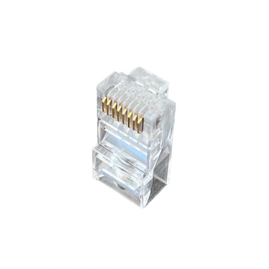 PLUG RJ45 CAT6 / WAM / WAM-PLUG / BOTE CON 100 PIEZAS CONTACTO ORO 15 MICRAS 8P8C AC-10263 - WAM