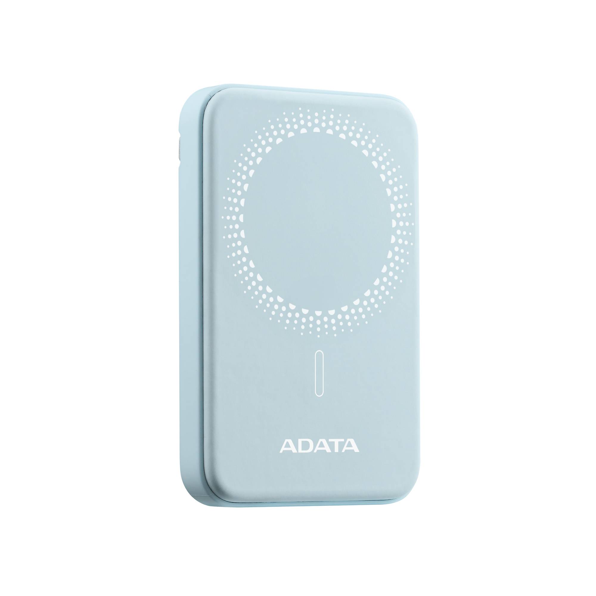 Powerbank inalambrico ADATA R050, 5,000mAh, Carga rápida QC/PD de 20 W. MAGNETICO. Color AZUL, PR050-11LB