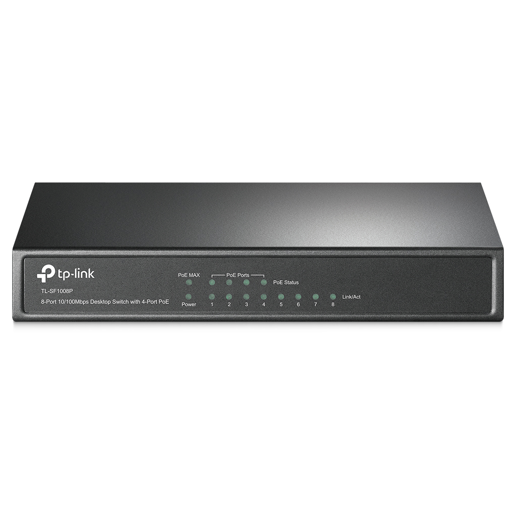 Switch POE TP-LINK TL-SF1008P, Negro, 53 W, 8 puertos
