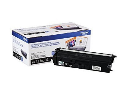 Tóner Brother TN433BK negro, rendimiento apróximado 4,500 páginas, compatible con MFCL8900CDW CARBRT3440