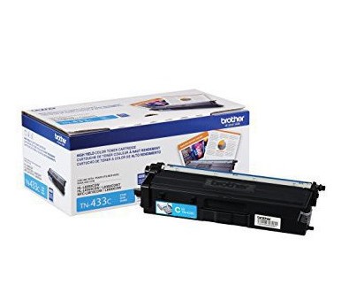 Tóner Brother TN433C cian, rendimiento apróximado 4,000 páginas, compatible con MFCL8900CDW CARBRT3450