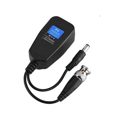 Par de Tranceptores Pasivos, CCTV VIDEO BALUN RJ45 Macho-BNC hembra+voltaje, soporta CVI/HD/AHD/TVI/CVBS, 1080P a 8MP,UTP CAT5/6,  BROBOTIX 6007464