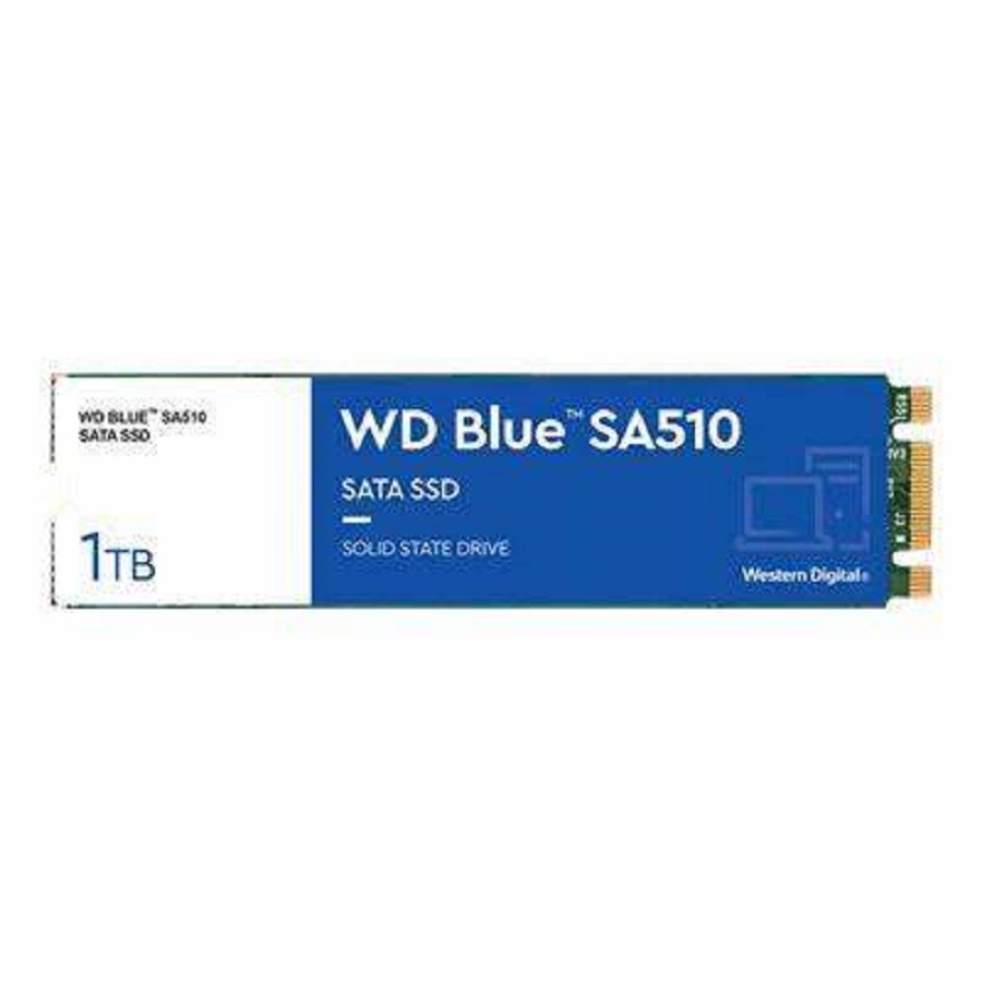 UNIDAD DE ESTADO SOLIDO SSD INTERNO WD BLUE 1TB M.2 2280 SATA3 6GB/S LECT.560MBS ESCRIT.520MBS PC LAPTO MINIPC 3DNAND WDS100T3B0B HD-2712