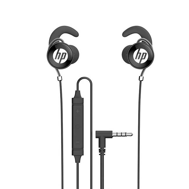 Audifonos NEGRO HP DHE-7004 Stereo Deep Bass con microfono play/pausa, avanzar  Entrada Auxiliar 3.5mm / Funcion manos libres para hablar por celular BOCHPC050
