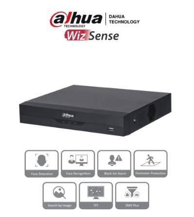 DAHUA NVR2116HS-I2 NVR 8 Mp 4k 16 Ch IP WizS & IA Rend 144 Mbps Smart H.265+ 4 Canales  SMD 1 Puerto SATA 10 TB HDMI&VGA Onvif