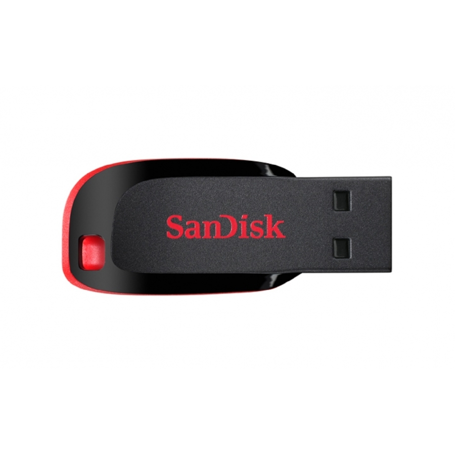 MEMORIA SANDISK 16GB USB 2.0 CRUZER BLADE Z50 NEGRO C/ROJO SDCZ50-016G-B35 RAM-1892