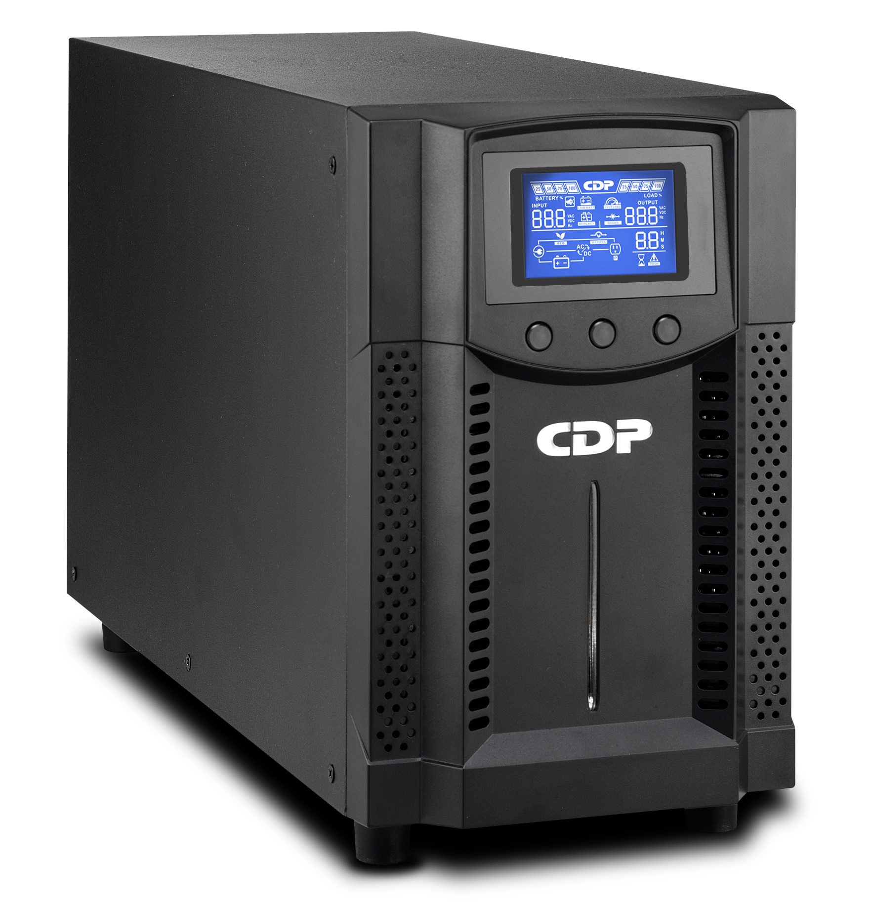 No-Break  CDP UPO11-2 2000VA/1800W FP 0.9 Online UPS Torre, LCD 120 Vac NBKCDP1570