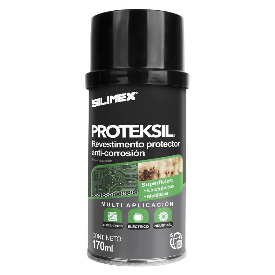 AEROSOL PROTEKSIL PROTECTOR ANTIHUMEDAD, EVITA LA OXIDACION Y CORROSION SILIMEX 170ML CN-2376