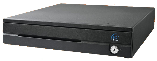 Cajón de Dinero EC-LINE EC-CD-100M-II-GREY Negro, Acero, 7, 5, Llave