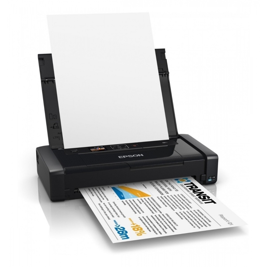 IMPRESORA EPSON WF-100, PPM 7 NEGRO / 3.5 COLOR, INYECCION DE TINTA, USB, WIFI, PORTATIL, OFICIO PR-1820