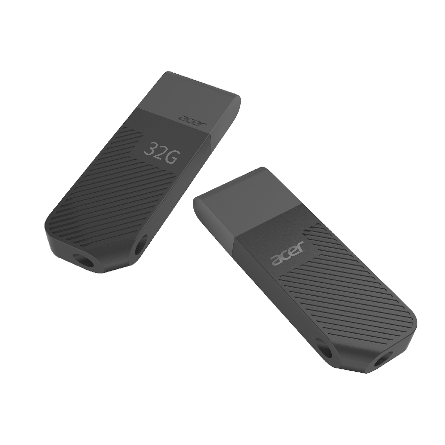 MEMORIA USB ACER UP300 32GB 3.2 LECT. 100MB/S ESCRIT. 30MB/S COLOR NEGRO BL.9BWWA.525 RAM-4115