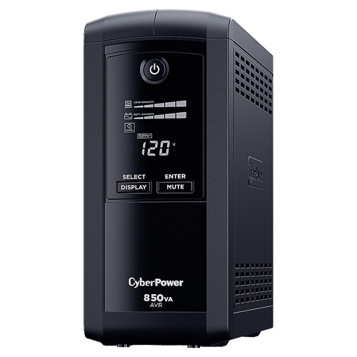 No-Break CyberPower CP850AVRLCD, 850 VA, 510 W, 8 h, Hogar y Oficina NBKCYP180
