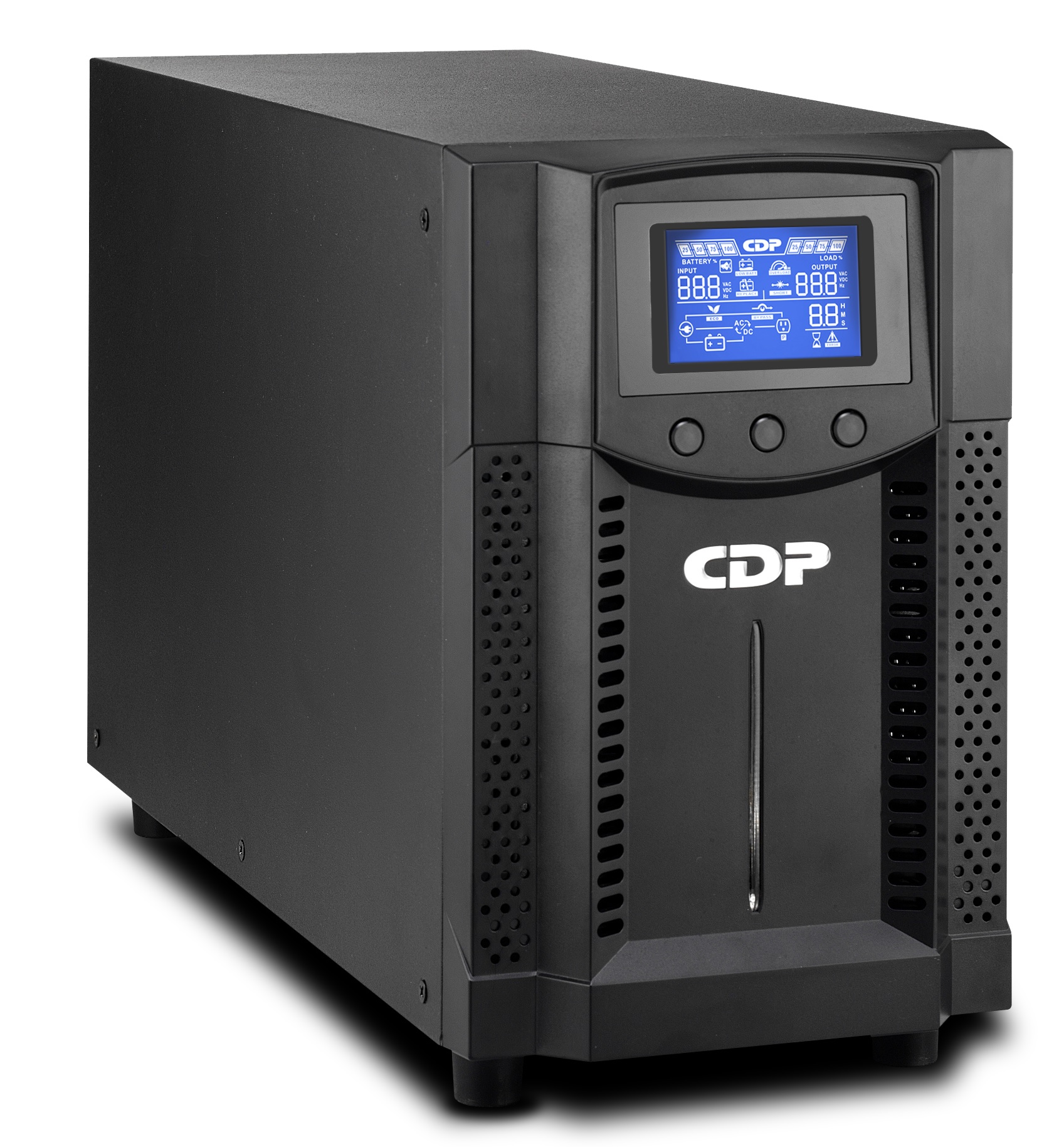 No-break CDP UPO11-2AX 2000VA/2000W FP 1.0 Online UPS Torre, LCD UL, FCC, CE 120 Vac NBKCDP1100