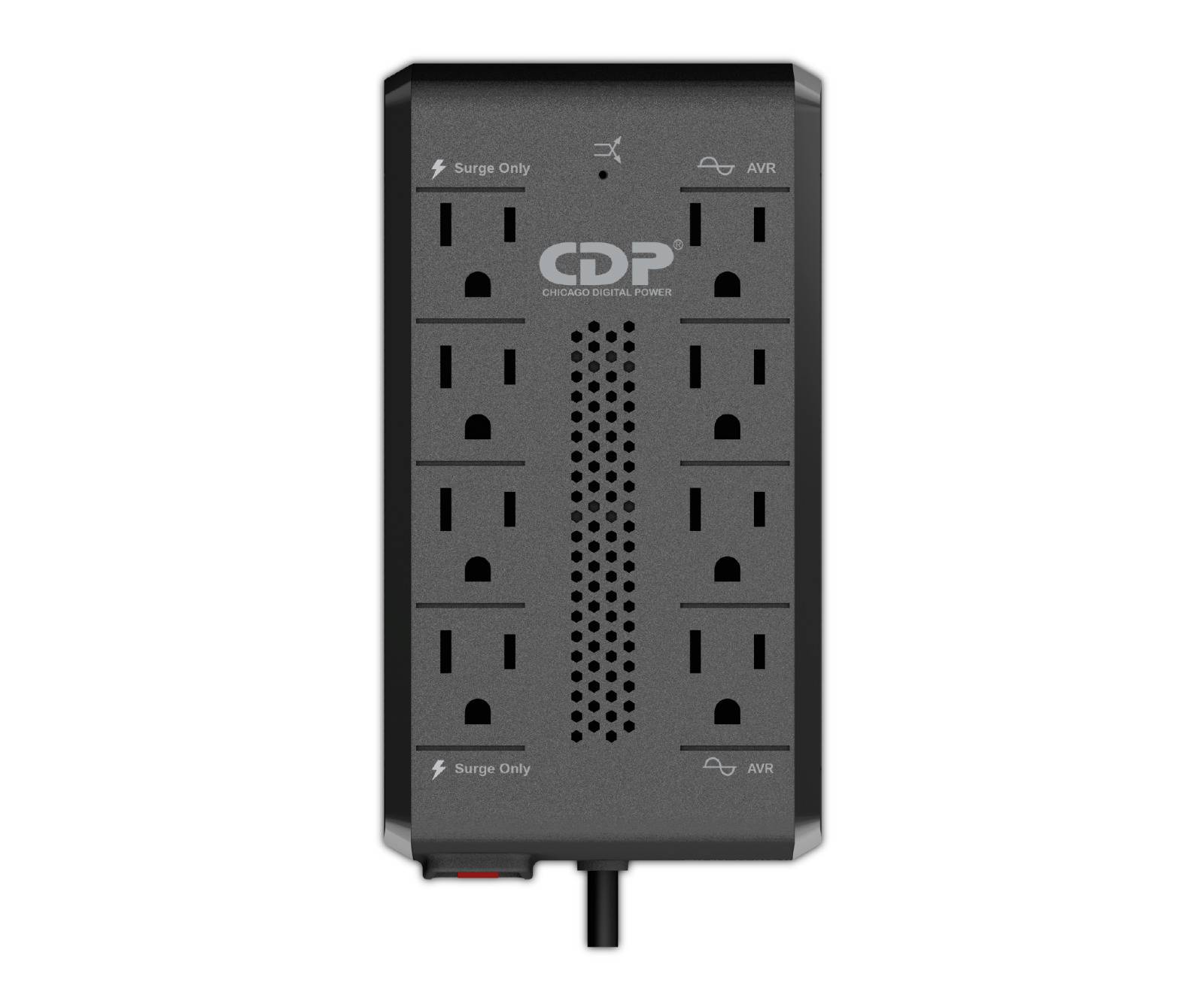 REGULADOR DE VOLTAJE CDP RAVR1408 1410VA/700W AVR, 8 Salidas, 175 Julios, 120 Vac REGCDP1100