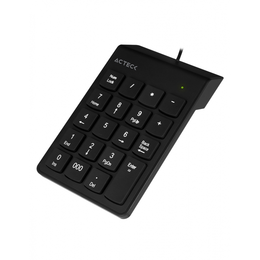 TECLADO ACTECK INSPIRE TN220 / NUMERICO / ALAMBRICO USB / 19 TECLAS / NEGRO / AC-932622 KB-860