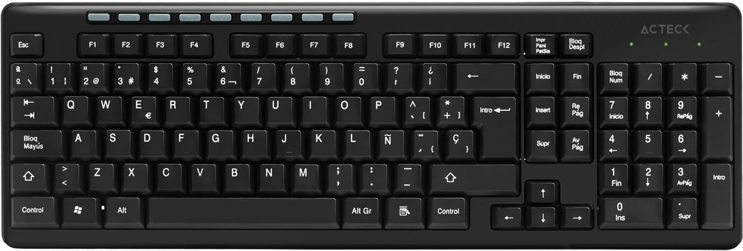 Teclado ACTECK AC-913973, Inalámbrico, Negro TECACT080