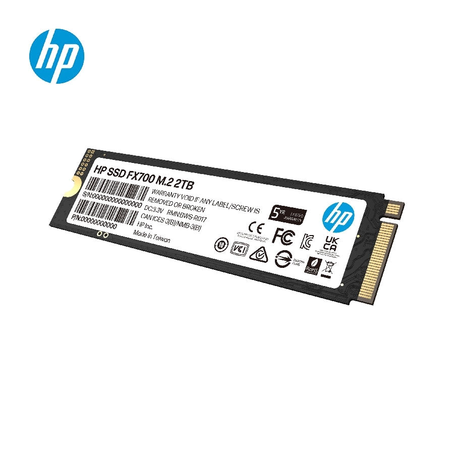 UNIDAD DE ESTADO SOLIDO SSD INTERNO HP FX700 2TB M.2 2280 NVME PCIE GEN 4X4 LECT.7200 ESCRIT.6200 MBS PC LAPTOP MINIPC (8U2N5AA) HD-3148