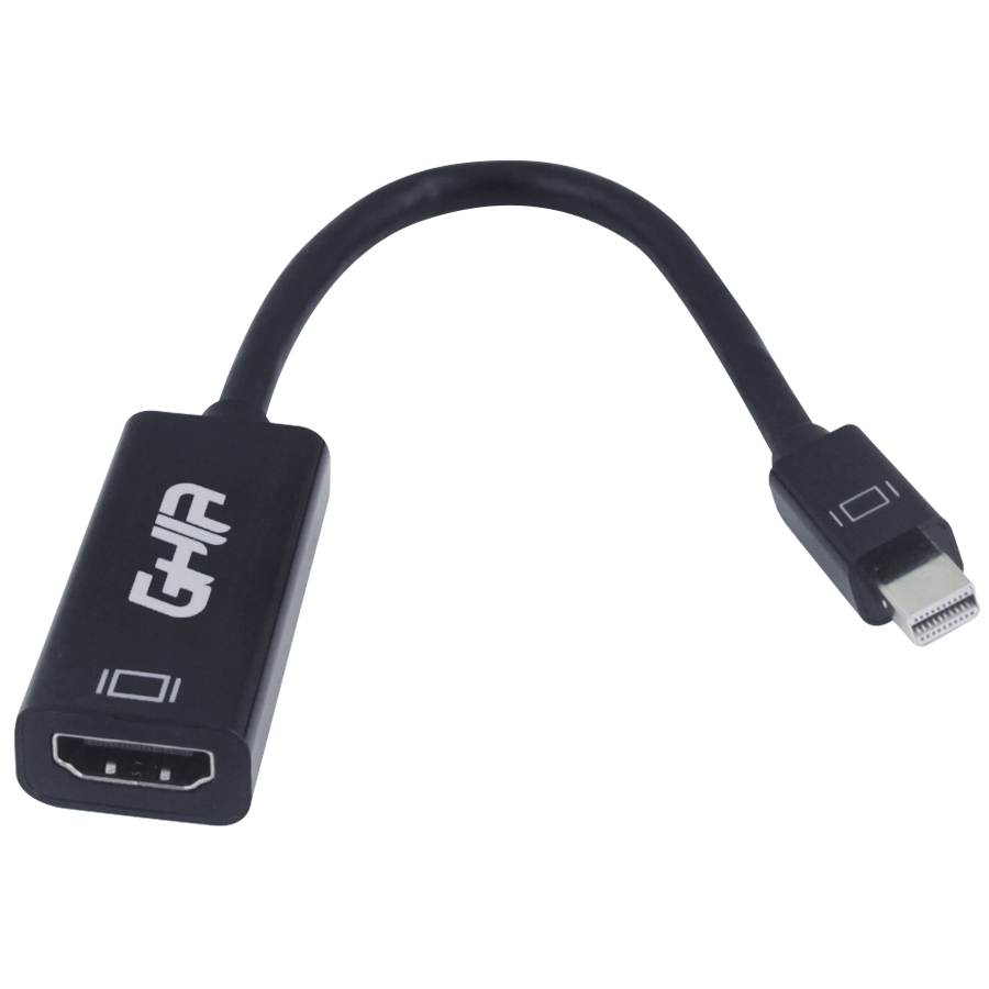 ADAPTADOR GHIA CONVERTIDOR DE VIDEO MINI DISPLAYPORT MACHO A HDMI HEMBRA AC-7593 - GHIA