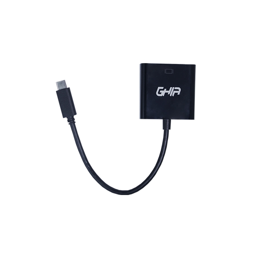 ADAPTADOR GHIA CONVERTIDOR USB 3.1 TIPO C MACHO A HDMI HEMBRA / SALIDA DE VIDEO 4K AC-7598 - GHIA