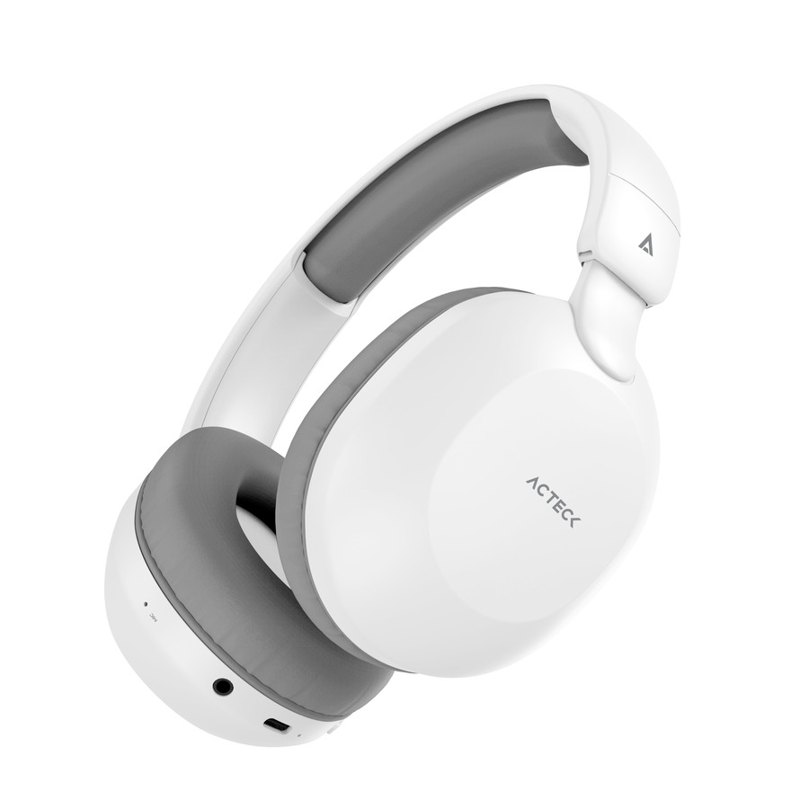 AUDIFONOS ACTECK HONOUR PLUS HP450 / INALAMBRICOS DIADEMA / BLUETOOTH / MICROFONO INTEGRADO / BATERIA 14H / BLANCO / AC-935630 SPK-2315 - ACTECK