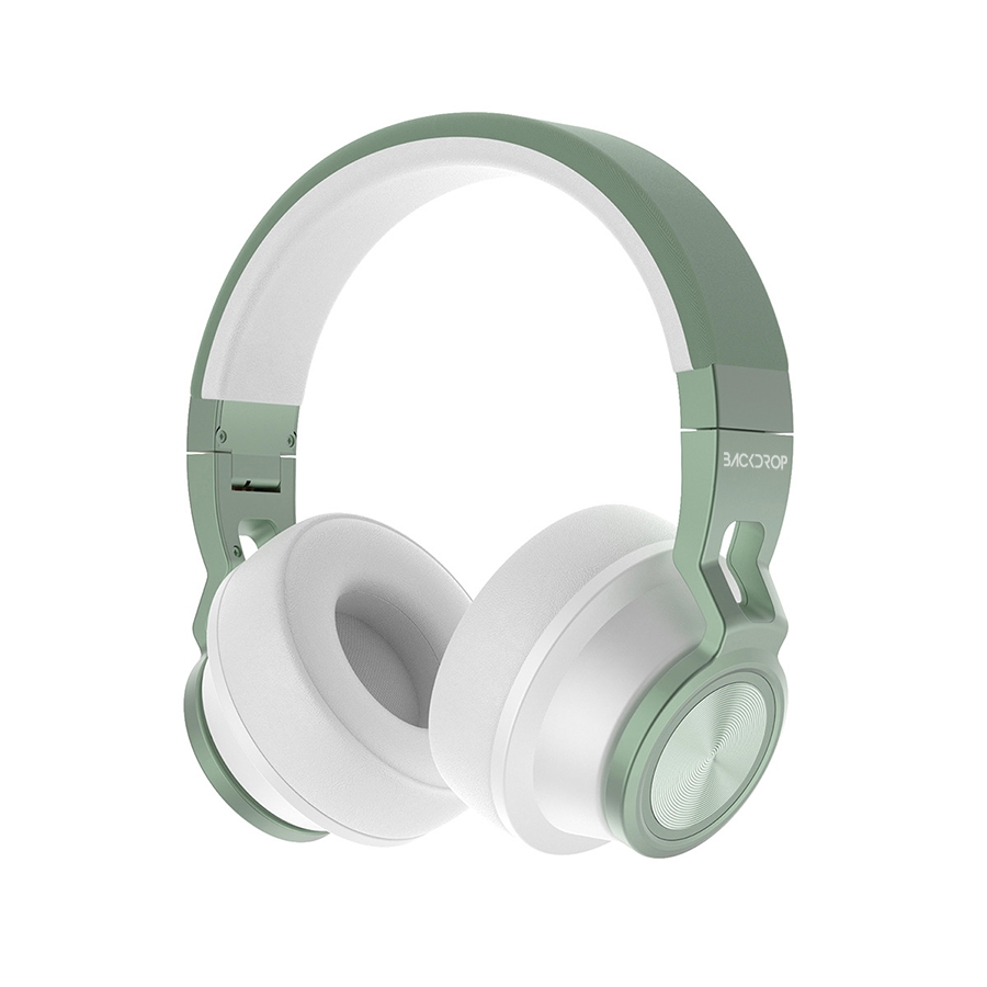 AUDIFONOS BACKDROP INALAMBRICOS DE DIADEMA BLUETOOTH – ALAMBRICOS COLOR BLANCO CON VERDE SPK-2401 - BACKDROP