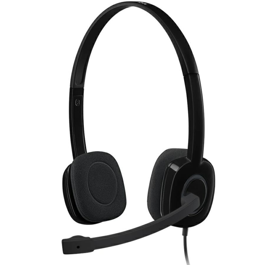 AUDIFONOS DIADEMA LOGITECH H151 CONTROL DE VOLUMEN JACK 3.5MM NEGRO SPK-1184 - LOGITECH