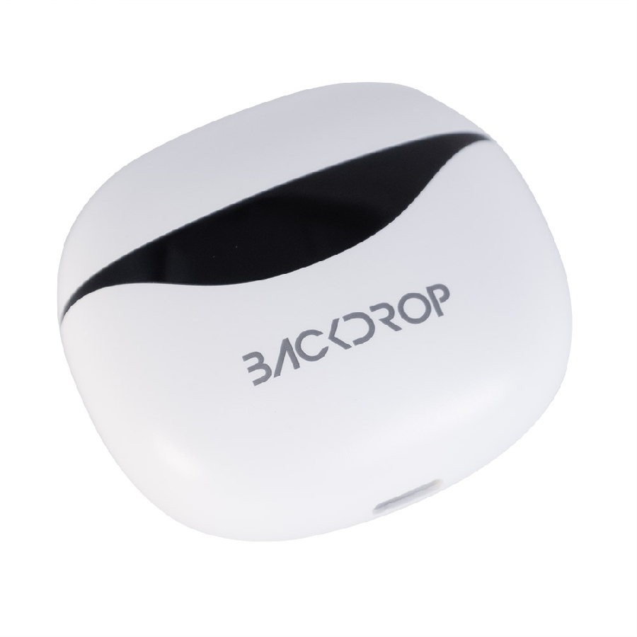 AUDIFONOS INALAMBRICOS TWS BACKDROP /CONTROL TACTIL / CAJA DE CARGA CON PANTALLA /MANOS LIBRES/10M/ COLOR BLANCO SPK-2244 - BACKDROP