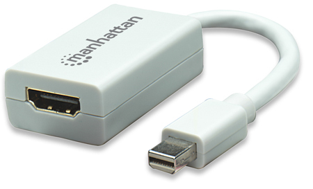151399 Adaptador Mini DisplayPort a HDMI, Soporta una resolución de 1080p. - MANHATTAN